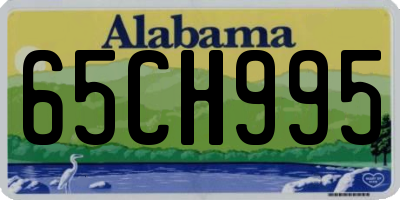 AL license plate 65CH995