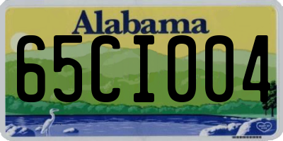 AL license plate 65CI004