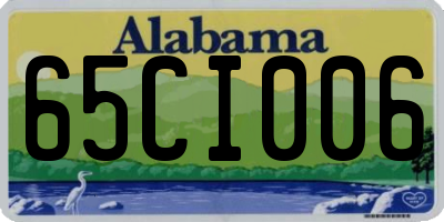 AL license plate 65CI006