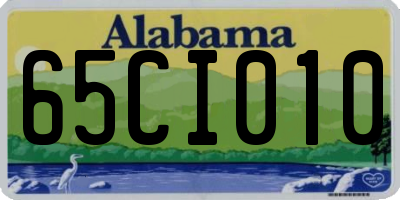 AL license plate 65CI010