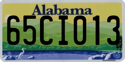 AL license plate 65CI013