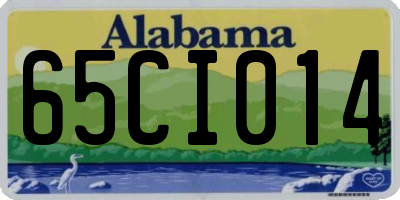 AL license plate 65CI014