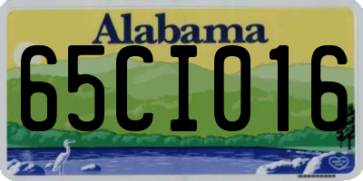 AL license plate 65CI016