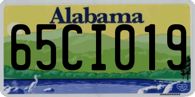 AL license plate 65CI019
