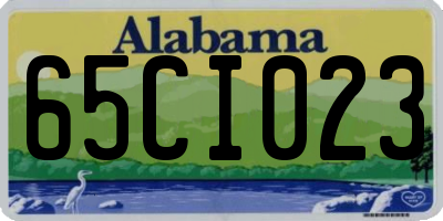 AL license plate 65CI023