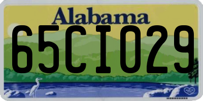 AL license plate 65CI029