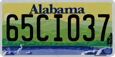 AL license plate 65CI037