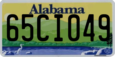 AL license plate 65CI049