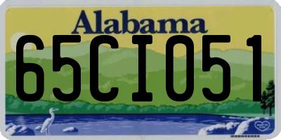 AL license plate 65CI051