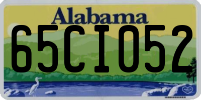 AL license plate 65CI052