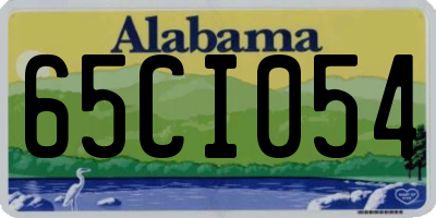 AL license plate 65CI054