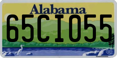 AL license plate 65CI055