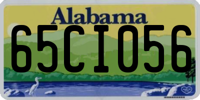 AL license plate 65CI056