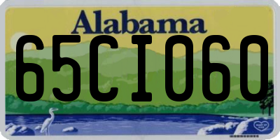AL license plate 65CI060