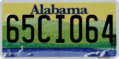 AL license plate 65CI064