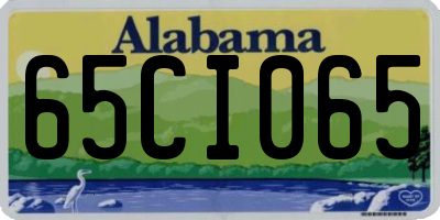AL license plate 65CI065