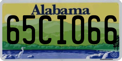 AL license plate 65CI066