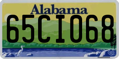 AL license plate 65CI068