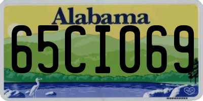 AL license plate 65CI069