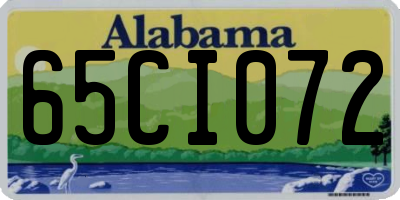 AL license plate 65CI072