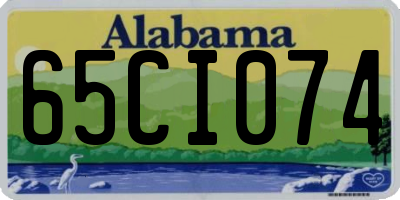 AL license plate 65CI074