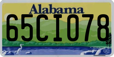 AL license plate 65CI078