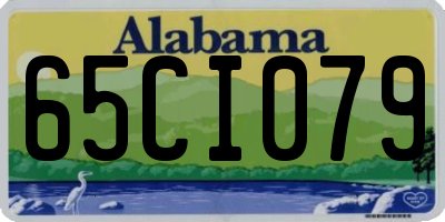 AL license plate 65CI079