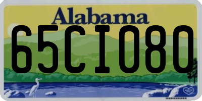 AL license plate 65CI080