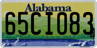 AL license plate 65CI083
