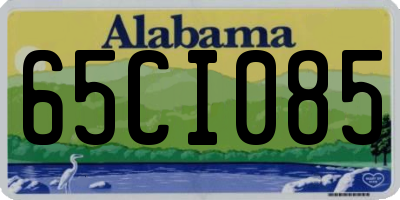 AL license plate 65CI085