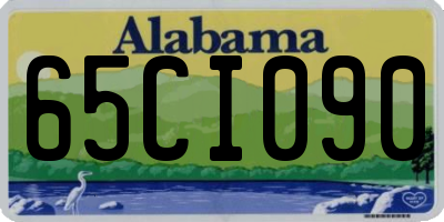 AL license plate 65CI090