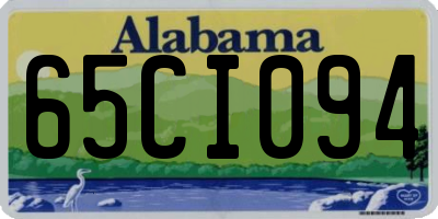AL license plate 65CI094