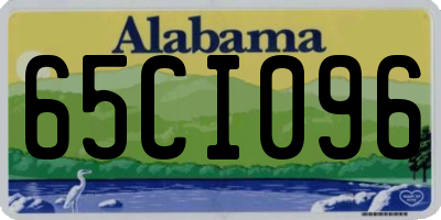 AL license plate 65CI096