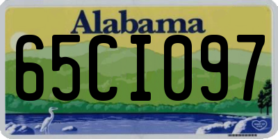 AL license plate 65CI097