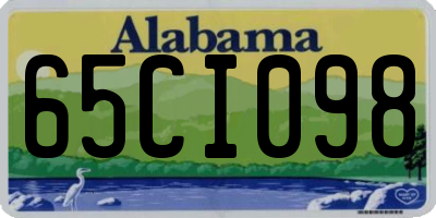 AL license plate 65CI098