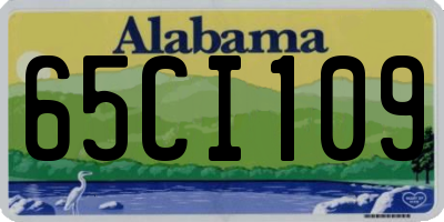 AL license plate 65CI109