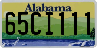 AL license plate 65CI111