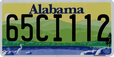 AL license plate 65CI112