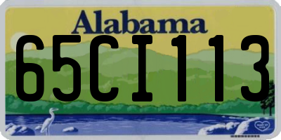 AL license plate 65CI113