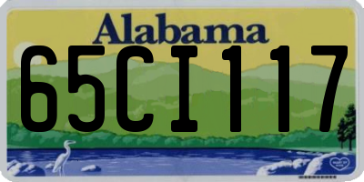 AL license plate 65CI117