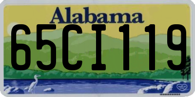 AL license plate 65CI119