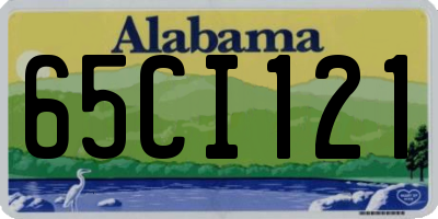 AL license plate 65CI121