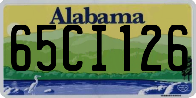 AL license plate 65CI126