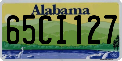 AL license plate 65CI127