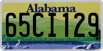 AL license plate 65CI129