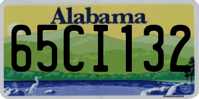 AL license plate 65CI132