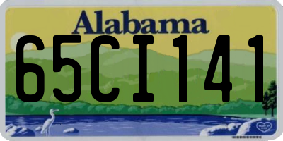 AL license plate 65CI141