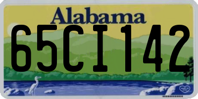 AL license plate 65CI142