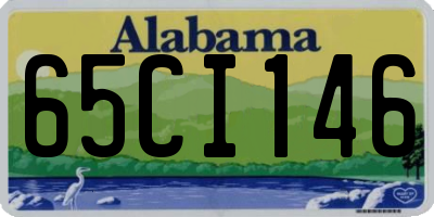 AL license plate 65CI146