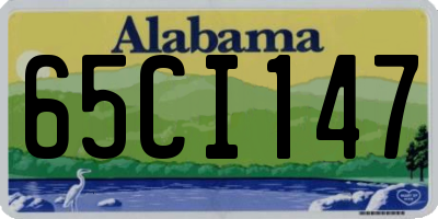AL license plate 65CI147